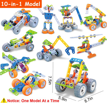 Juego de Construcción STEM para Niños | Bloques Creativos para Niños - Juguete Sensorial de Desarrollo